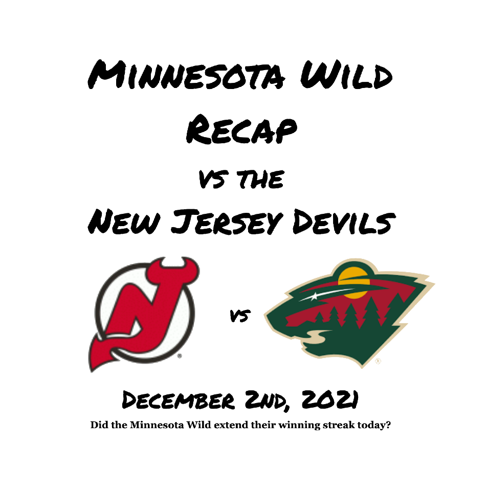 Gamethread 11/24/2021: New Jersey Devils vs. Minnesota Wild - All About The  Jersey